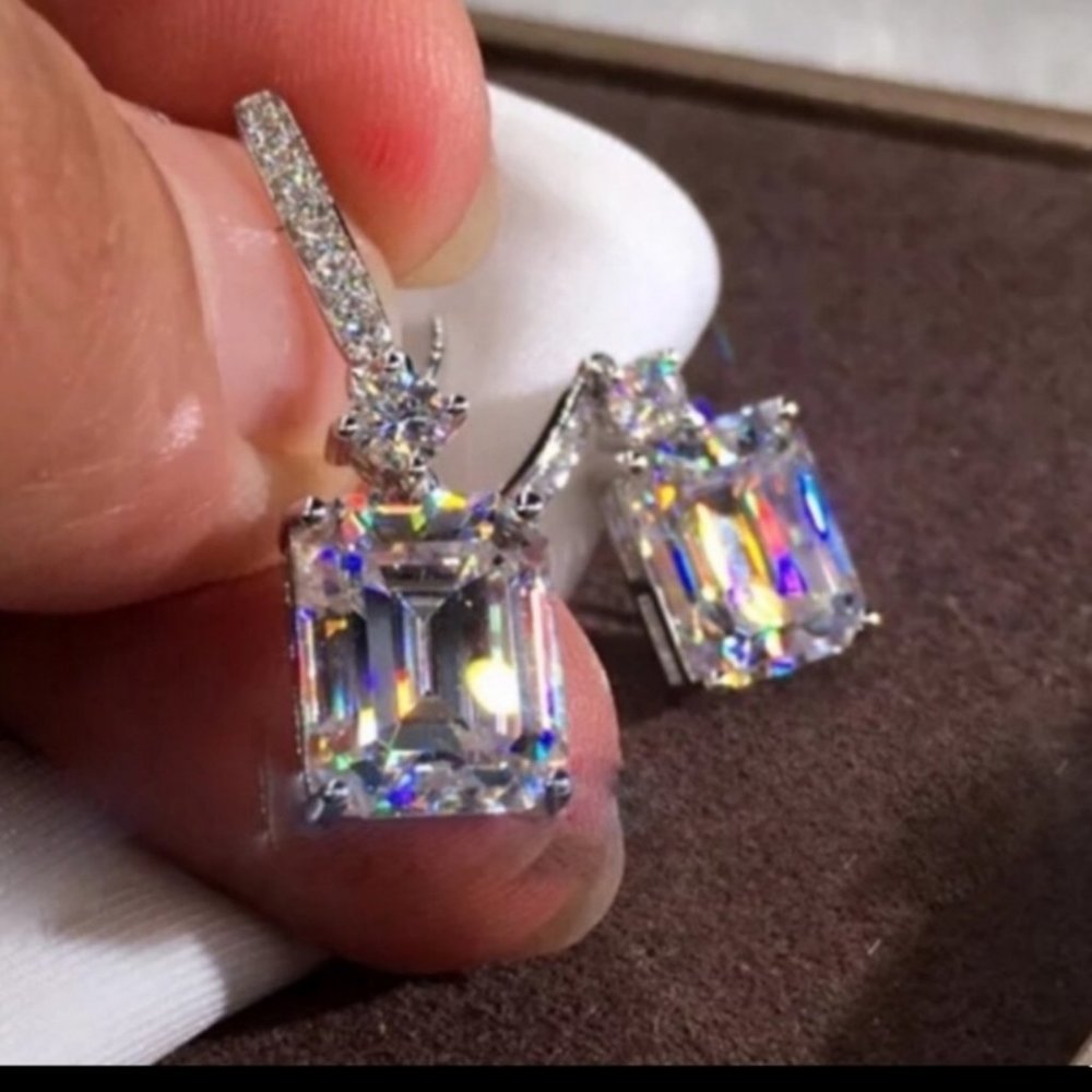 ***NWOT sterling silver drop earrings - Picture 4 of 5